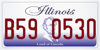 IL license plate B590530