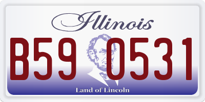IL license plate B590531