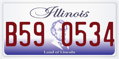 IL license plate B590534
