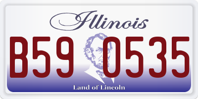IL license plate B590535