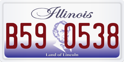IL license plate B590538