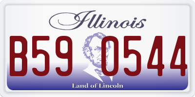 IL license plate B590544