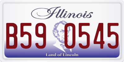 IL license plate B590545