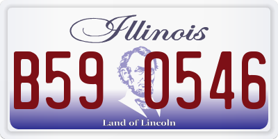 IL license plate B590546