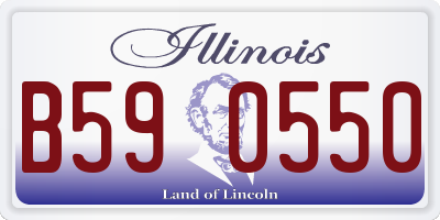 IL license plate B590550