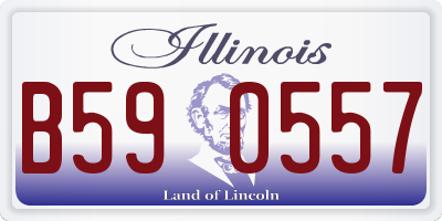 IL license plate B590557