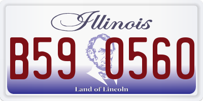 IL license plate B590560