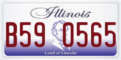 IL license plate B590565
