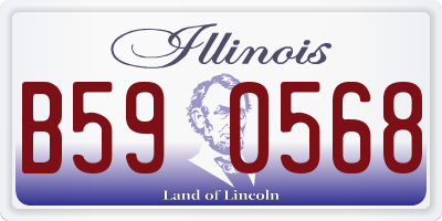IL license plate B590568