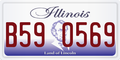 IL license plate B590569