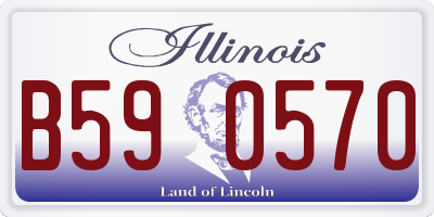IL license plate B590570