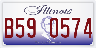 IL license plate B590574