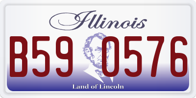 IL license plate B590576