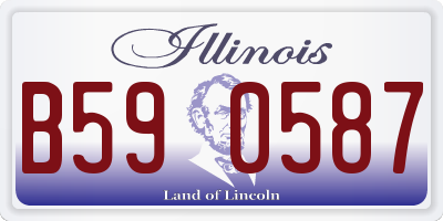 IL license plate B590587