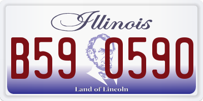 IL license plate B590590