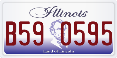 IL license plate B590595