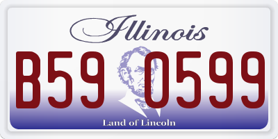 IL license plate B590599