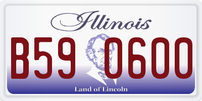 IL license plate B590600