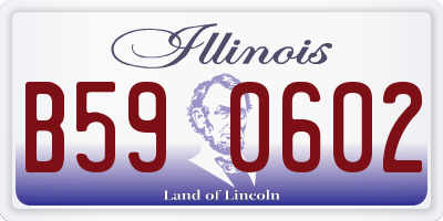 IL license plate B590602