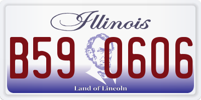 IL license plate B590606