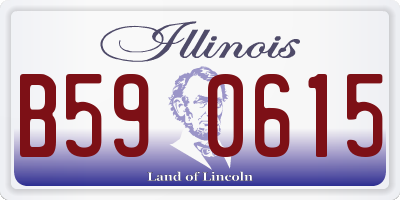 IL license plate B590615