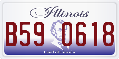 IL license plate B590618