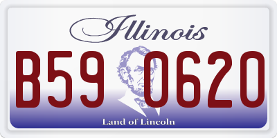 IL license plate B590620