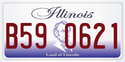 IL license plate B590621