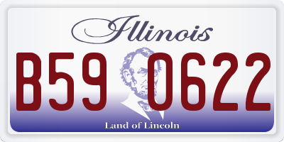 IL license plate B590622