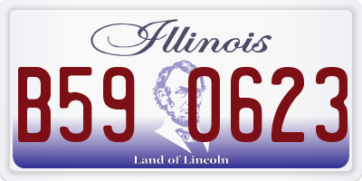 IL license plate B590623