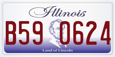 IL license plate B590624