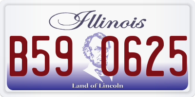 IL license plate B590625
