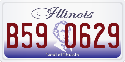 IL license plate B590629