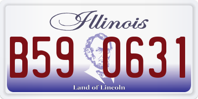 IL license plate B590631