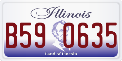 IL license plate B590635