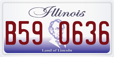 IL license plate B590636