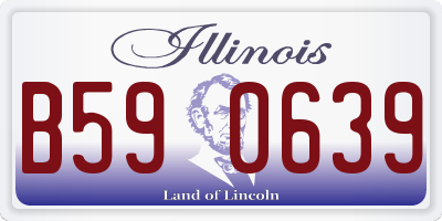 IL license plate B590639
