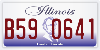IL license plate B590641