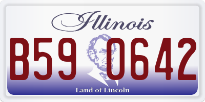 IL license plate B590642