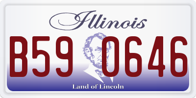 IL license plate B590646