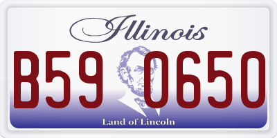 IL license plate B590650