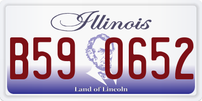 IL license plate B590652