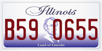 IL license plate B590655