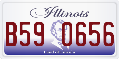 IL license plate B590656