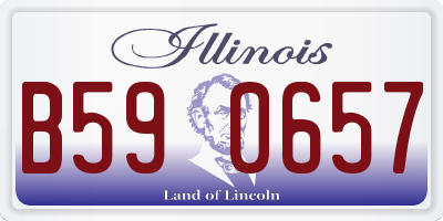 IL license plate B590657