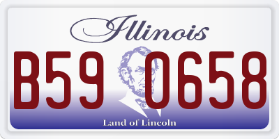 IL license plate B590658