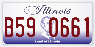 IL license plate B590661
