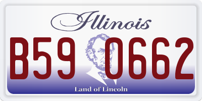 IL license plate B590662