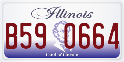 IL license plate B590664