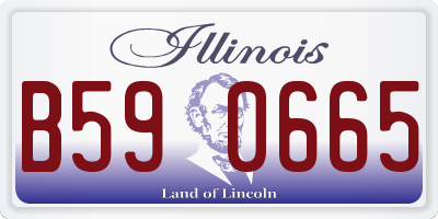 IL license plate B590665